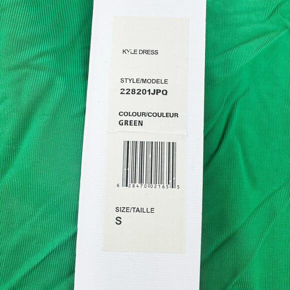 Ronny Kobo Unlined Side Cut-Out Ruched Mini Kyle Dress in Green Size Small NWT - Picture 8 of 11